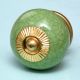 Pea Green Ceramic Crackle Drawer Knob