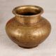 Traditional Handcrafted Brass Holy Water Pot for Flower Decoration