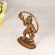 Brown Finish Lord Hanuman Statue with Long Tail Made of Brass