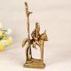Brass Statue of God Sitting on Horse with Prabhavali for Decor