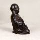 Handmade Dark Finish Laughing Buddha Made of Finest Brass