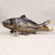 Handcrafted Finest Brass Fish Statue in English Art for Decor