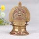 Vintage Brown Gajalaxmi Oil Lamp Made of Finest Brass