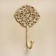 Golden Floral And Leaf Wall Brass Decorative Hook