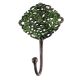 Antique Green Floral And Leaf Wall Brass Decorative Hook