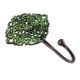 Antique Green Floral And Leaf Wall Brass Decorative Hook