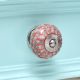 Peach Crackle Wheel Dresser Ceramic Knob