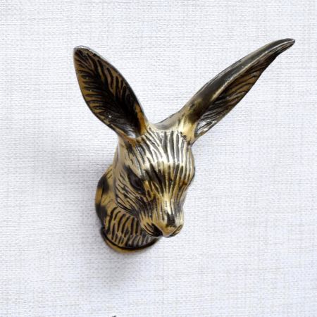 Decorative Rabbit Face Aluminum Hooks