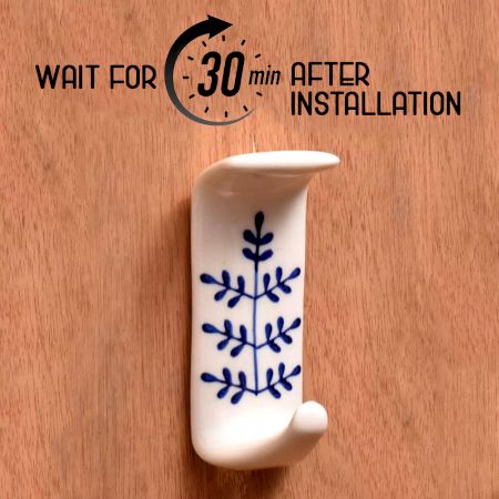 Beautiful White Ceramic Self Adhesive Hook for Bathroom