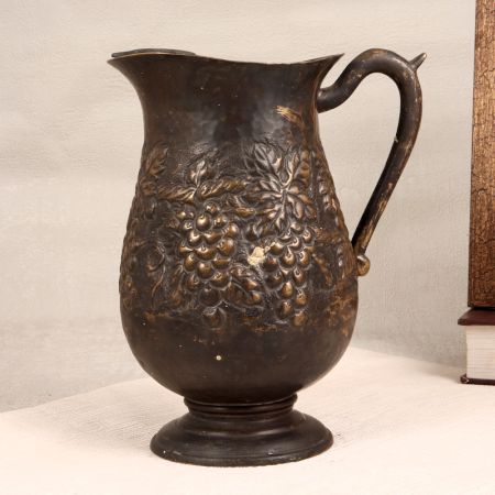 Engraved High-Quality Brass Jug for Flower Decoration