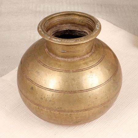 Himalayan Art Finest Brass Holy Pot for Indoor Decoration