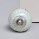 White Turquoise Ceramic Crackle Dresser Knob