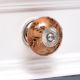 Brown Golden Leaf Ceramic Cabinet Knobs