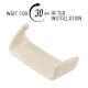 Beautiful Cream Ceramic No Drill Wall Adhesive Hook