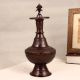Dark Brown Brass Water Pot with Spout for Home Decor