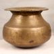High-Quality Brass Holy Pot in Brown Finish for Decoration