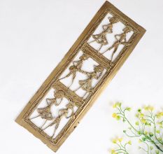 Vintage High-Quality Brass Tribal Wall Art for Decoration