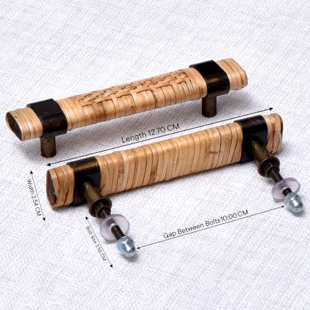 Natural Rattan Cabinet Handles (5 Inch)