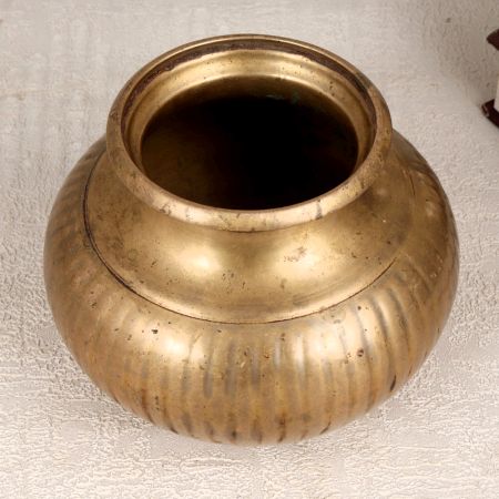 Elegant Brown Handmade Holy Water Pot Made of Brass