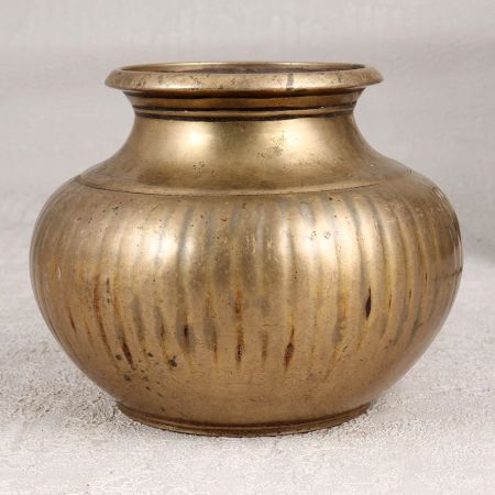 Elegant Brown Handmade Holy Water Pot Made of Brass