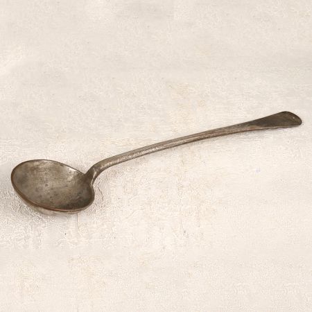 Handmade Finest Brass Cooking Spoon in Grey Finish