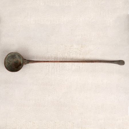 Handcrafted Cooking Spoon in Vintage Finish Made of Brass