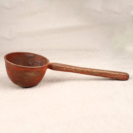 Finest Brass Holy Spoon in Brown Finish for Havan and Decor