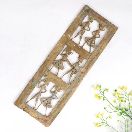 Vintage High-Quality Brass Tribal Wall Art for Decoration