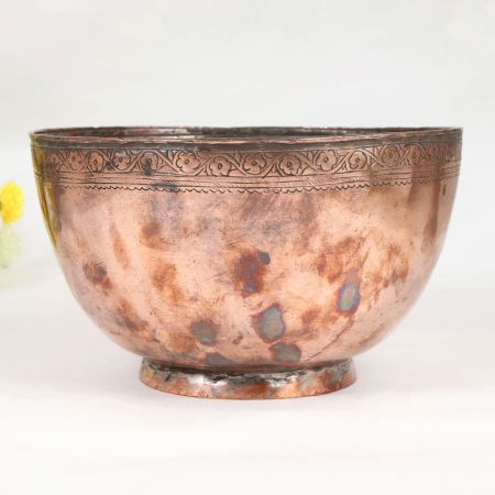 Handmade Decorative Islamic Art Copper Bowl for Collection