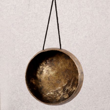 Finest Bell Metal Tibetan Gong in Antique Brown Finish