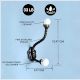 Solid White Ceramic Iron Coat Hanger
