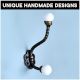 Solid White Ceramic Iron Coat Hanger