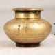 Engraved Vintage Brass Holy Water Pot for Home Decoration