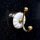 Handmade Brass and Ceramic Golden Finish Hook for Hanging Clothes