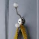 Solid White Ceramic Iron Heavy Duty Wall Hook-EHG-44