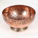Antique Brown Copper Bowl in Islamic Art for Home Decor