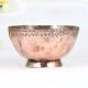 Vintage Islamic Art Copper Bowl in Antique Brown Finish