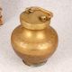 Engraved Handmade Brass Gangajali Pot in Vintage Finish