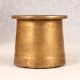 Elegant Brown Brass Panchpatra Pot for Prayer Room