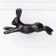 Antique Iron Rabbit Run Shape Kids Drawer Knob