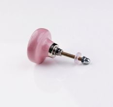 Pink Ceramic Button Knob