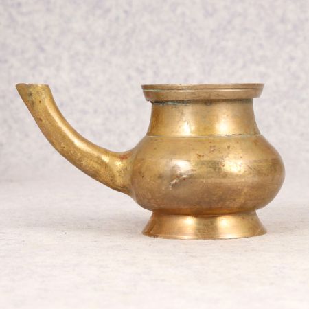 Vintage Finest Brass Water Pot with Spout for Prayer Room