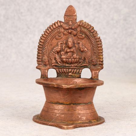 Indian Finest Brass Gajlaxmi Oil Lamp for Home Decor