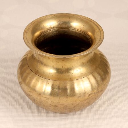 Brown Finest Brass Holy Water Pot Lota for Decoration