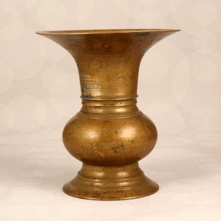 South Indian Brass Flower Pot for Home and Office Decor