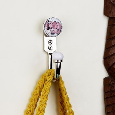 Decorative Elephant Ceramic Kids Wall Hook
