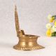 Beautiful Handmade Brass Gajalaxmi Oil Lamp for Prayer
