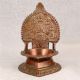 South Indian Art Brass Gajalaxmi Oil Lamp for Prayer Room