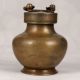 Elegant Brown Brass Holy Water Pot Gangajali for Decor