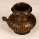 Vintage Dark Brown Water Pot with Spout Made of Brass